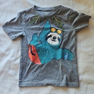 Carter's Gray Sloth Graphic Tee